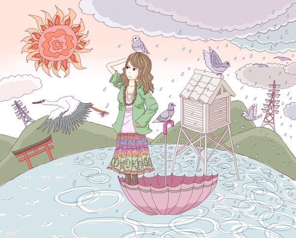 雨のち晴れ。
