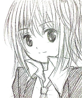 宿題で初描きあむ
