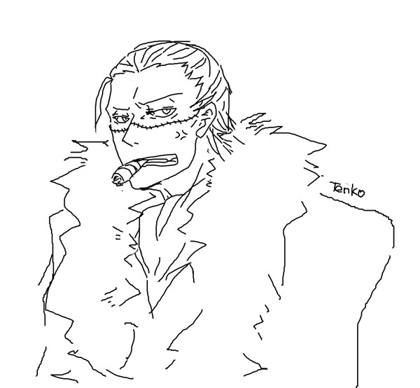 初描きの鰐