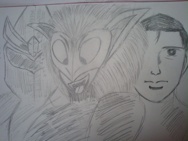 マグマ星人を描いてみたってあるぇー？