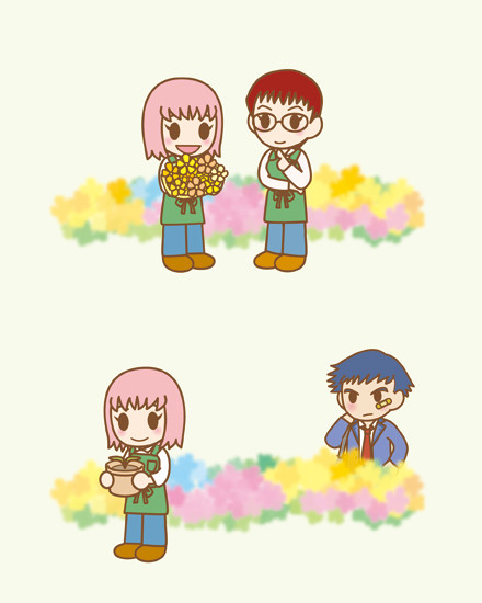 アンネリーバイト＋部活帰りの主人公チャージ