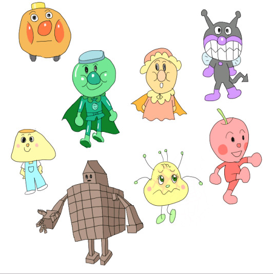 娘の好きなアンパンマンのキャラクター