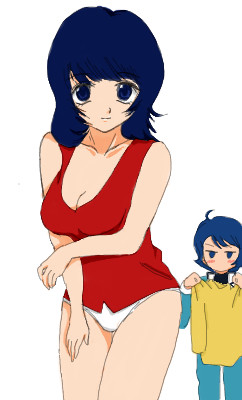 中途半端に脱いでみた