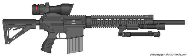 pimp my gun　SR25適当改造