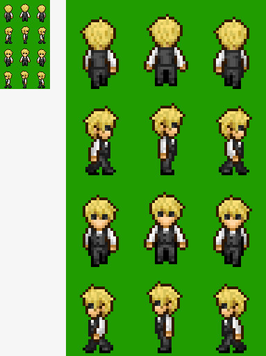 ドット絵バーテン服