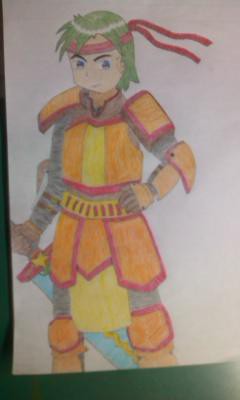 ただの（色）鉛筆で男兵士を描いてみた