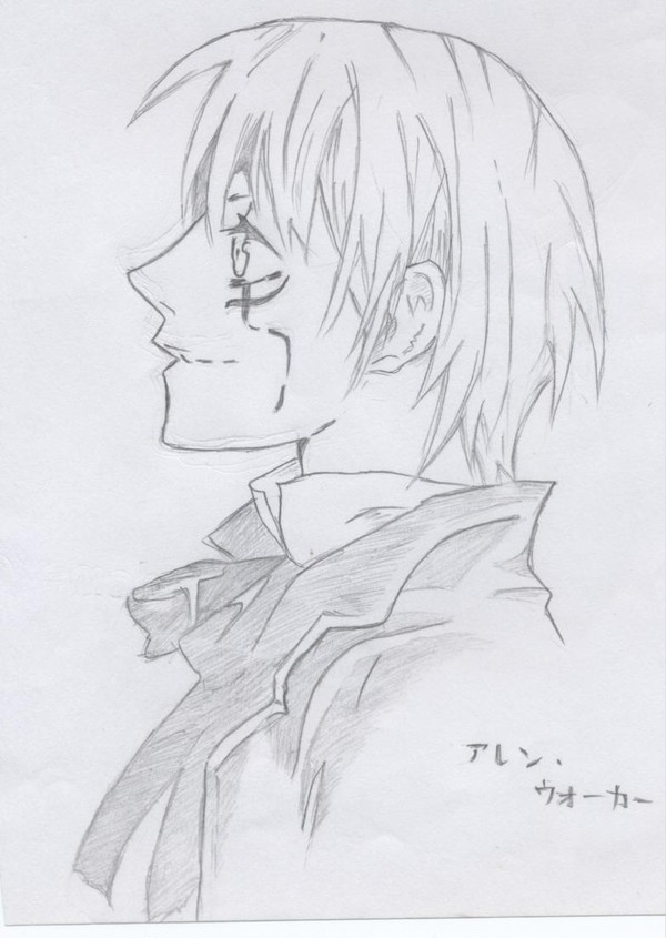 線画　アレンさん