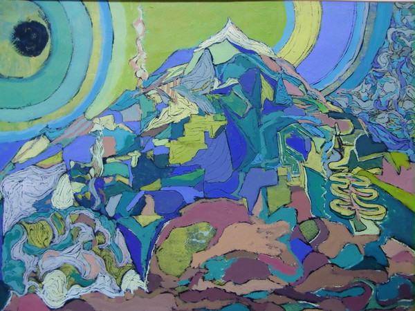 青い山