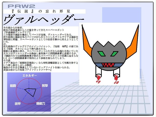 【PRW2】ヴァルヘッダー【イデア連合軍】