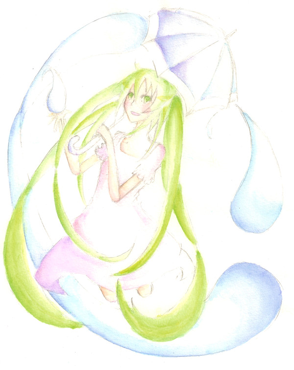 傘と女の子