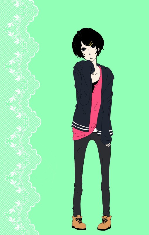 男の子。