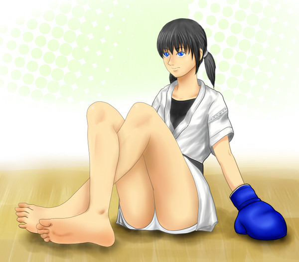 グローブ空手娘。