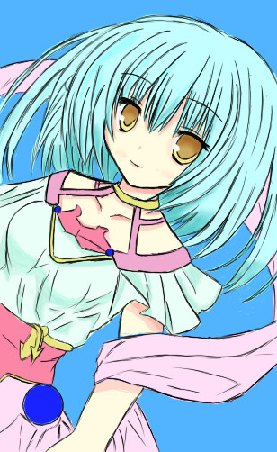 亜希ちゃん（描き途中）