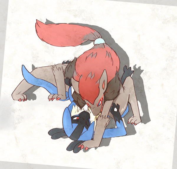ゾロアークとルカリオ