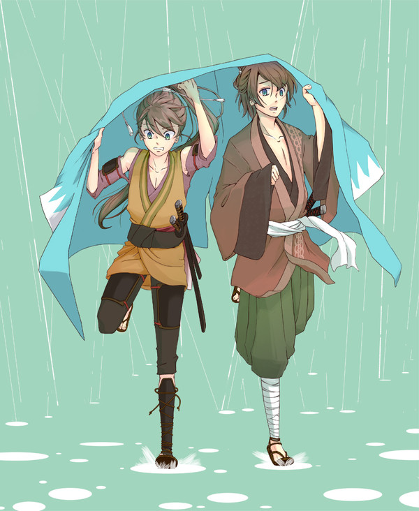 雨降られた