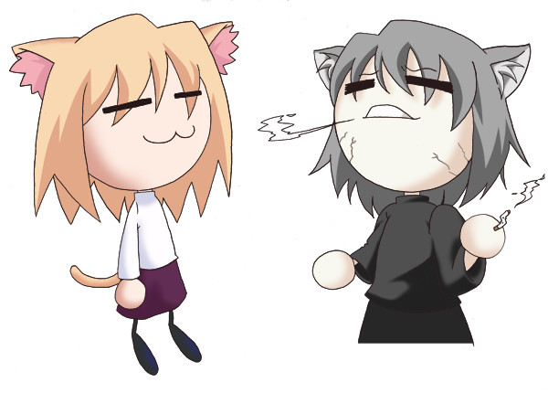 猫ふたり