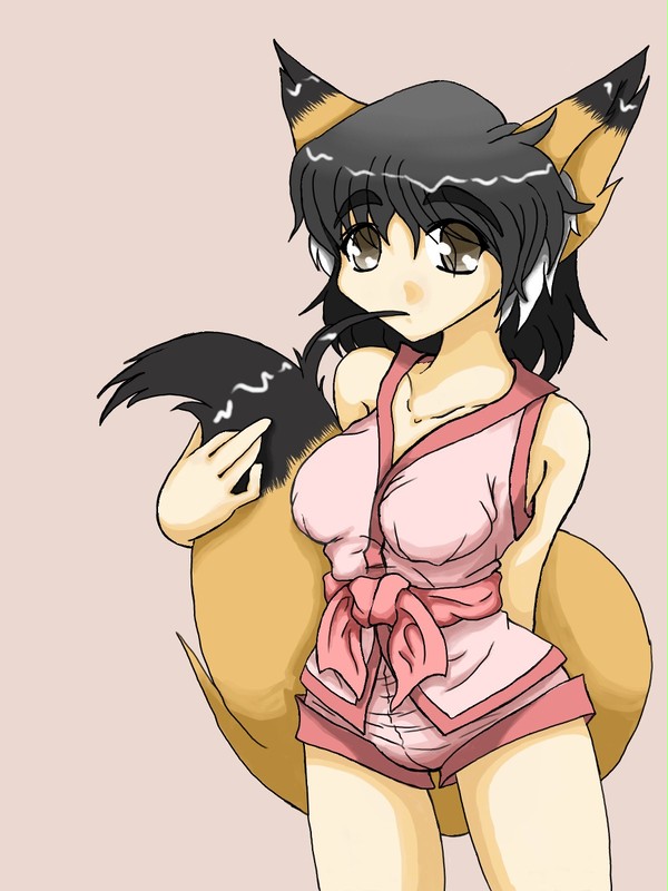 練習絵（狐っ娘）