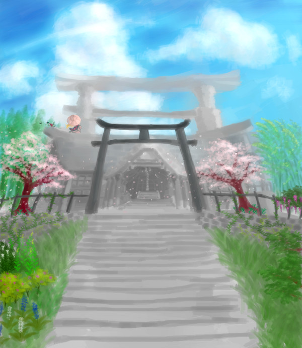 神社の風景
