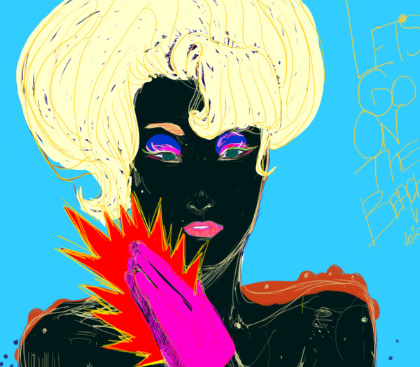 la femme de plage