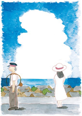 海の見えるプラットフォーム