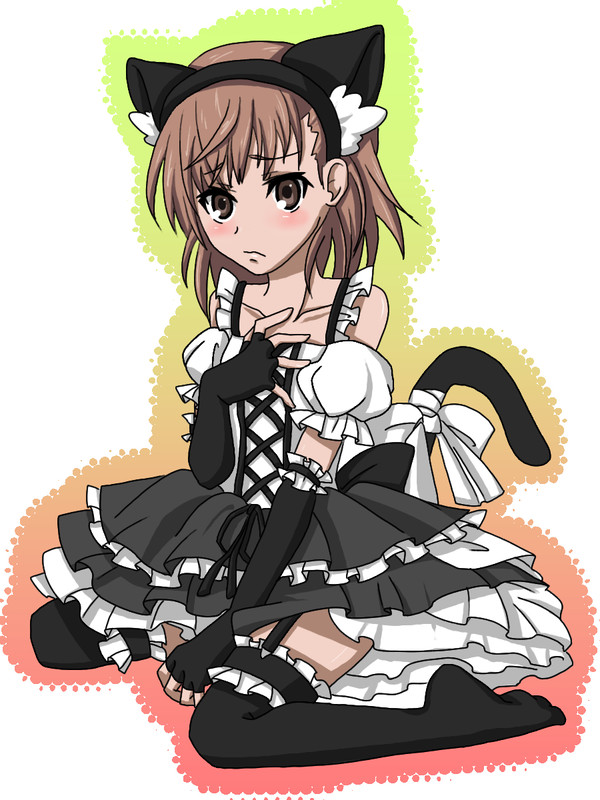 ネコ耳ゴスロリで恥らってるレールガンとかいいね