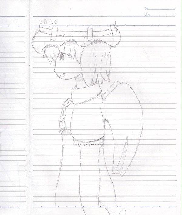 横顔描いてみた