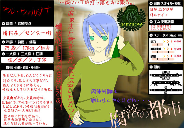 【腐らっと】アル・ウィルジナ【ジェノヴェーゼ一家】