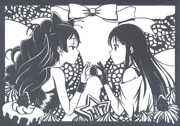 けいおん！！秋山澪　切り絵