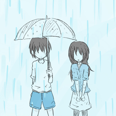 大きな傘が必要さ