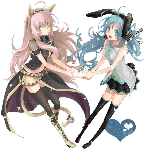 ルカにゃんとミクぴょん