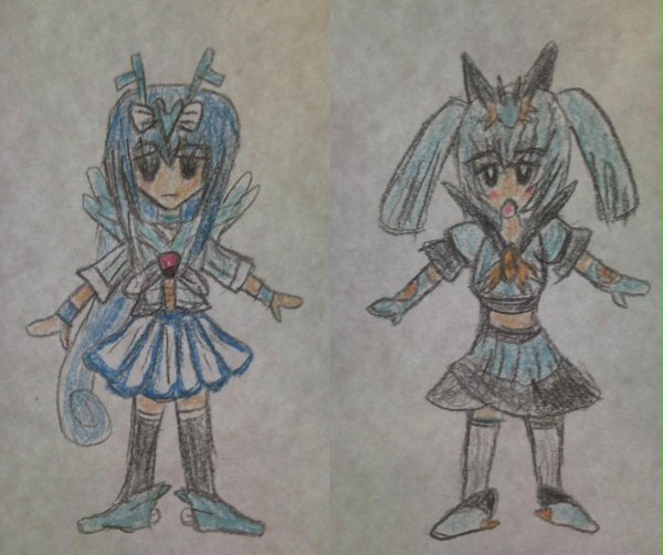 キュアキングドラとキュアラグラージ