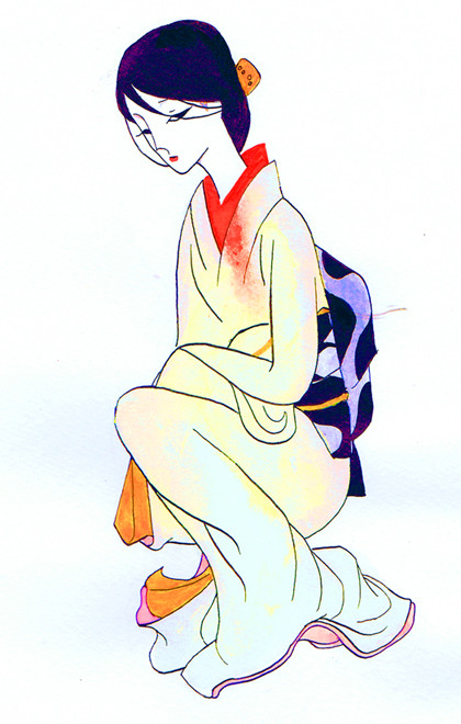着物の女性