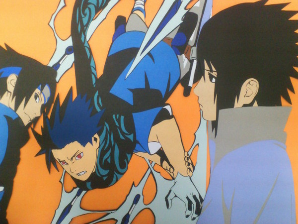NARUTO サスケ×3 切り絵