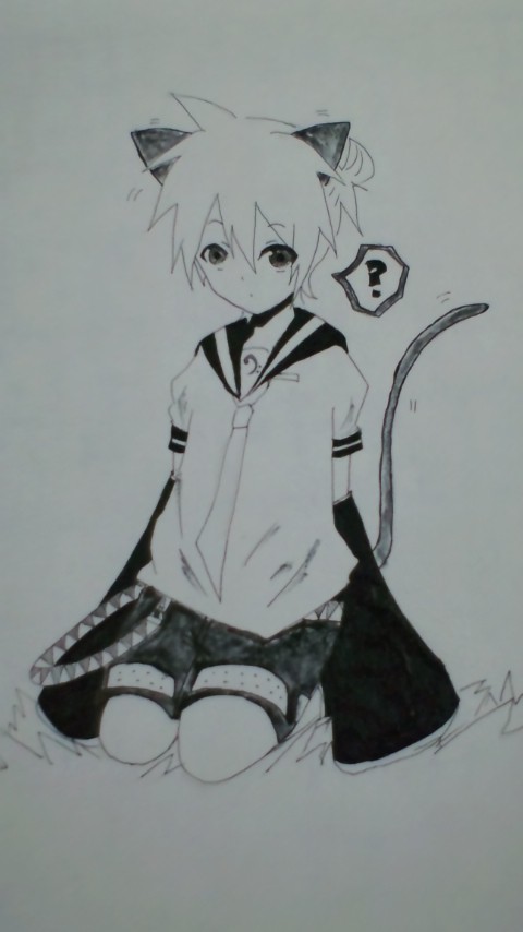 ぬこレン　モノクロ