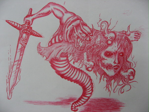 【落書き】ボールペンDEクジンシー