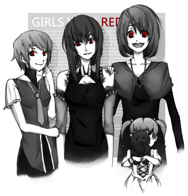 GIRLS WITH RED EYES