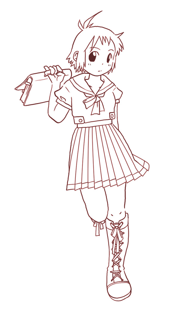 セーラー服の女の子001