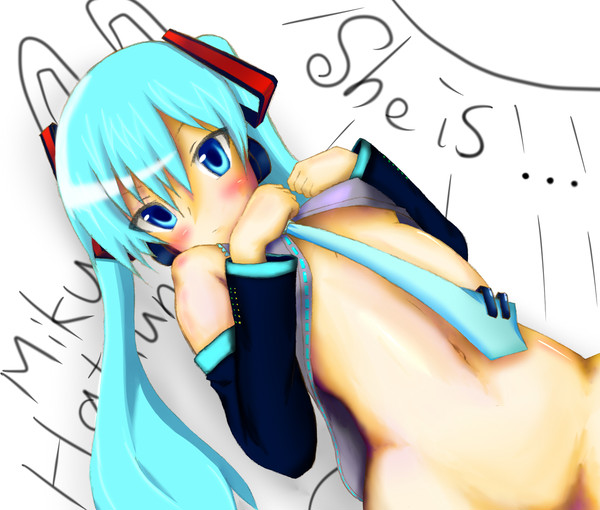 紙の上のミク