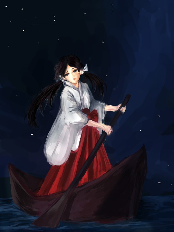 夜の渡し船