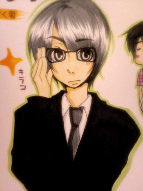 先行く男