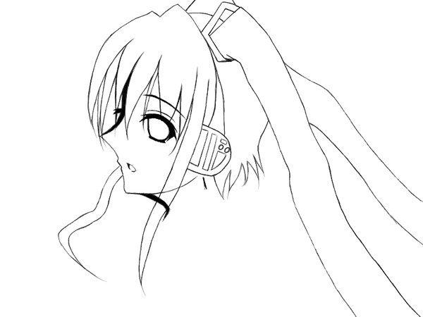 初音ミク【横顔】