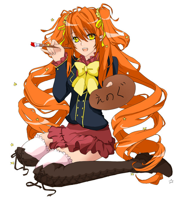 お絵描き少女【塗ってみた】