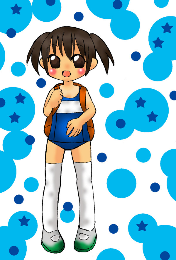 スク水ニーソ