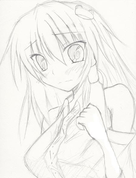 絵練習　東方アナログ絵