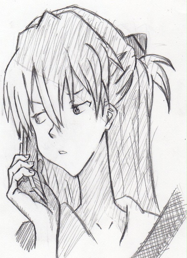 アスカ　模写