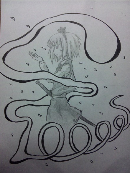 ブログ10000HIT記念絵