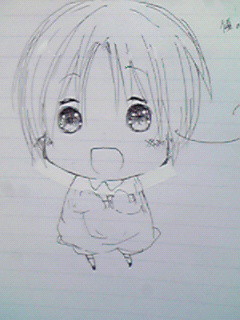 ちびがこちらを見ています