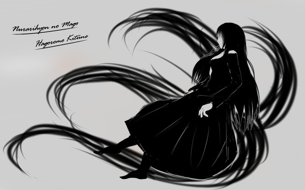 狐様を壁紙みたいな奴でよくみるのっぽく描いてみた