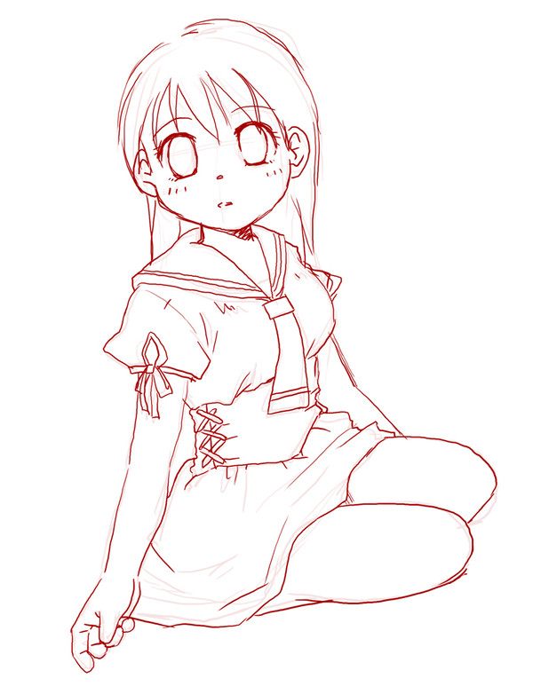 セーラー服の女の子002