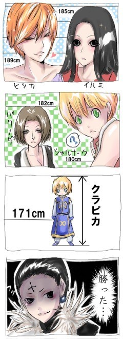団長は身長を気にしている